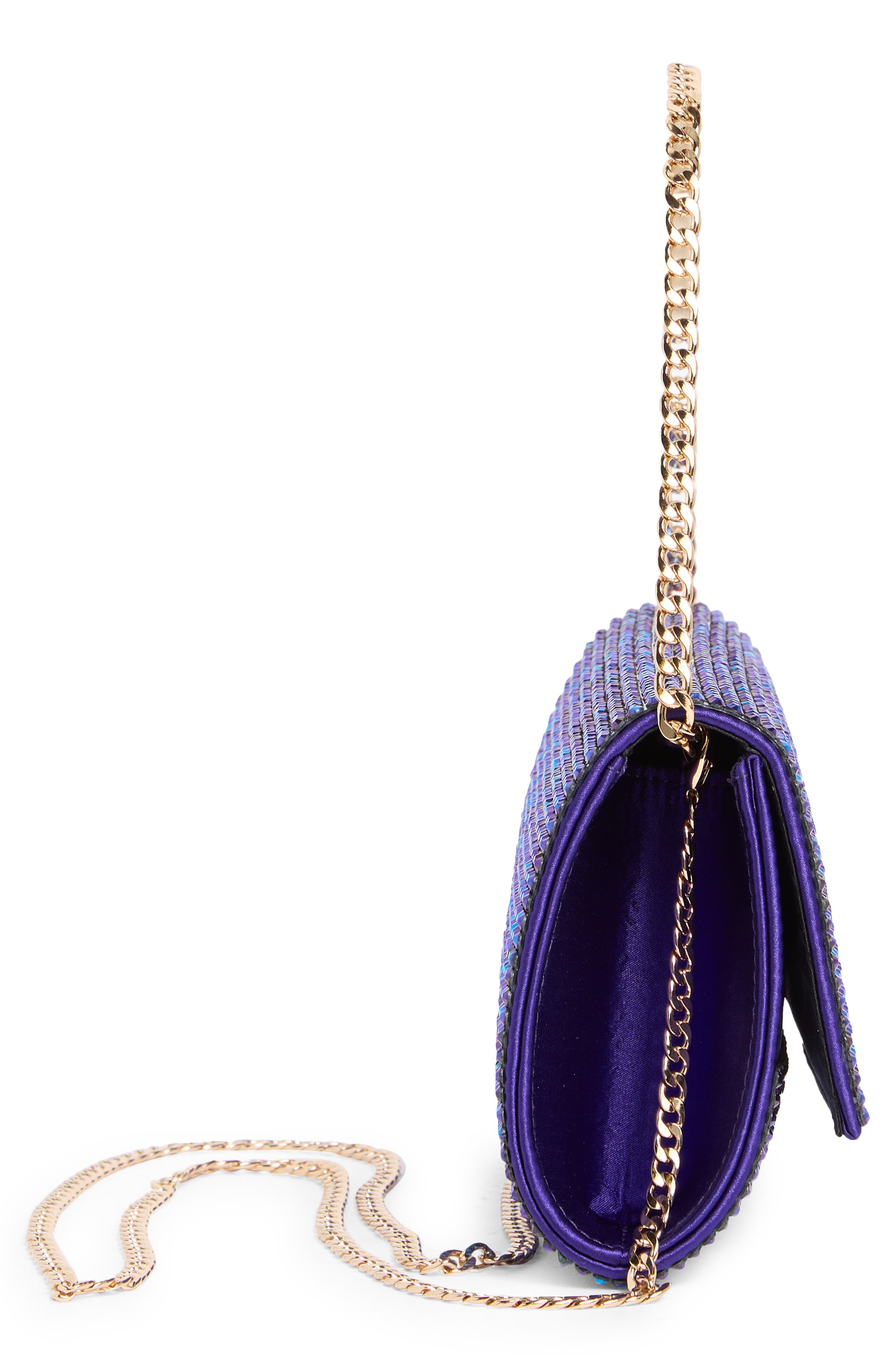 Olga Berg Liv Crystal Clutch, Alternate, color, 