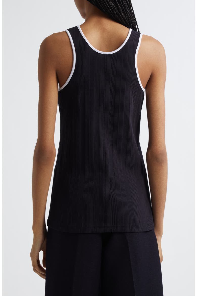 Sax Embroidered Logo Cotton Blend Tank, Alternate, color, NAVY