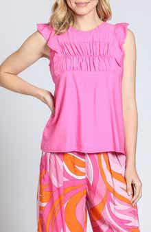 Smocked Flutter Sleeve Top