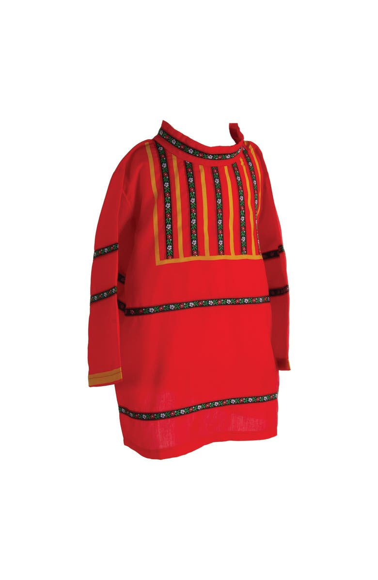 Kaplan Early Learning Company Festive Russian Kosovorotka Boy Garment, Alternate, color, Red