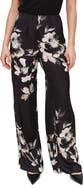 Bella Dahl Floral Bias Cut Wide Leg Pants