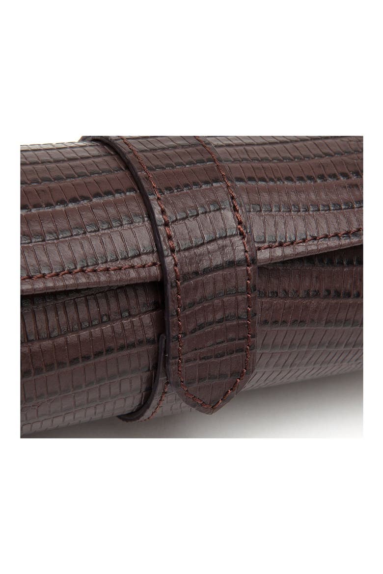 Blake Watch Roll, Alternate, color, BROWN LIZARD