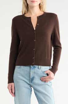 Nordstrom Crewneck Cashmere Cardigan
