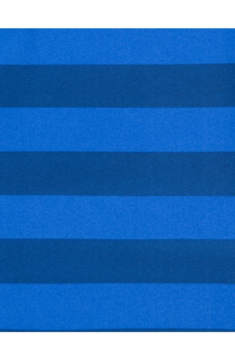 Leveret Baby One-Piece Rashguard, UPF 50+ Sun Protection Swimwear, Alternate, color, Striped Navy & Blue