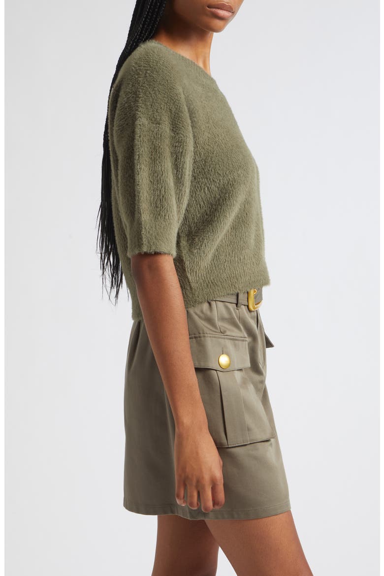 Guinevere Elbow Sleeve Sweater, Alternate, color, SMOKEY OLIVE