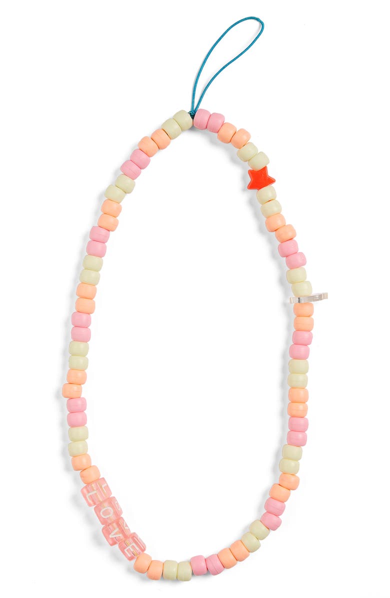 Lauren Rubinski Love Beaded Phone Strap, Main, color,
