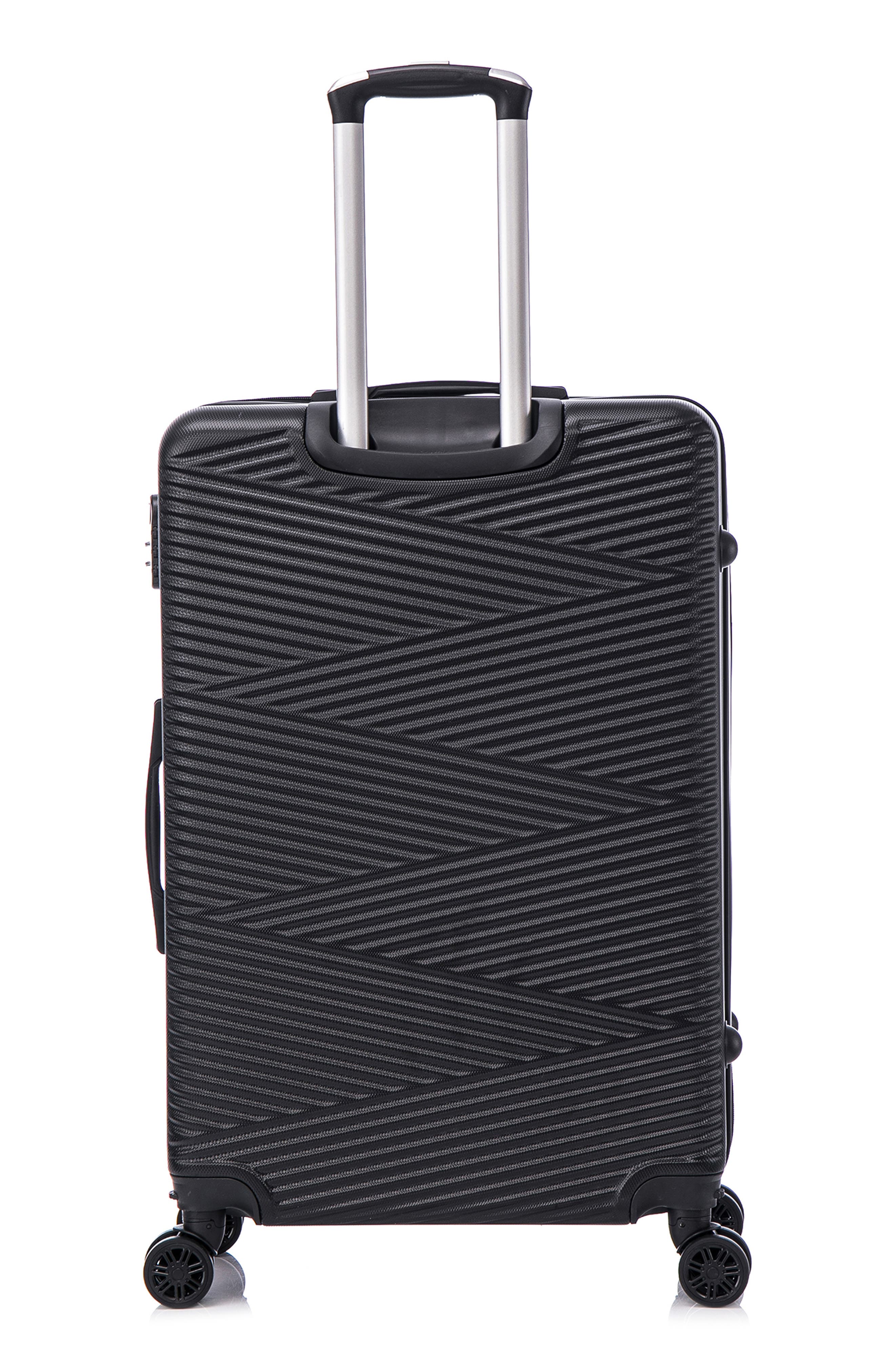 TUCCI Avenza Hardshell 3-Piece Spinner Luggage Set, Alternate, color, Black