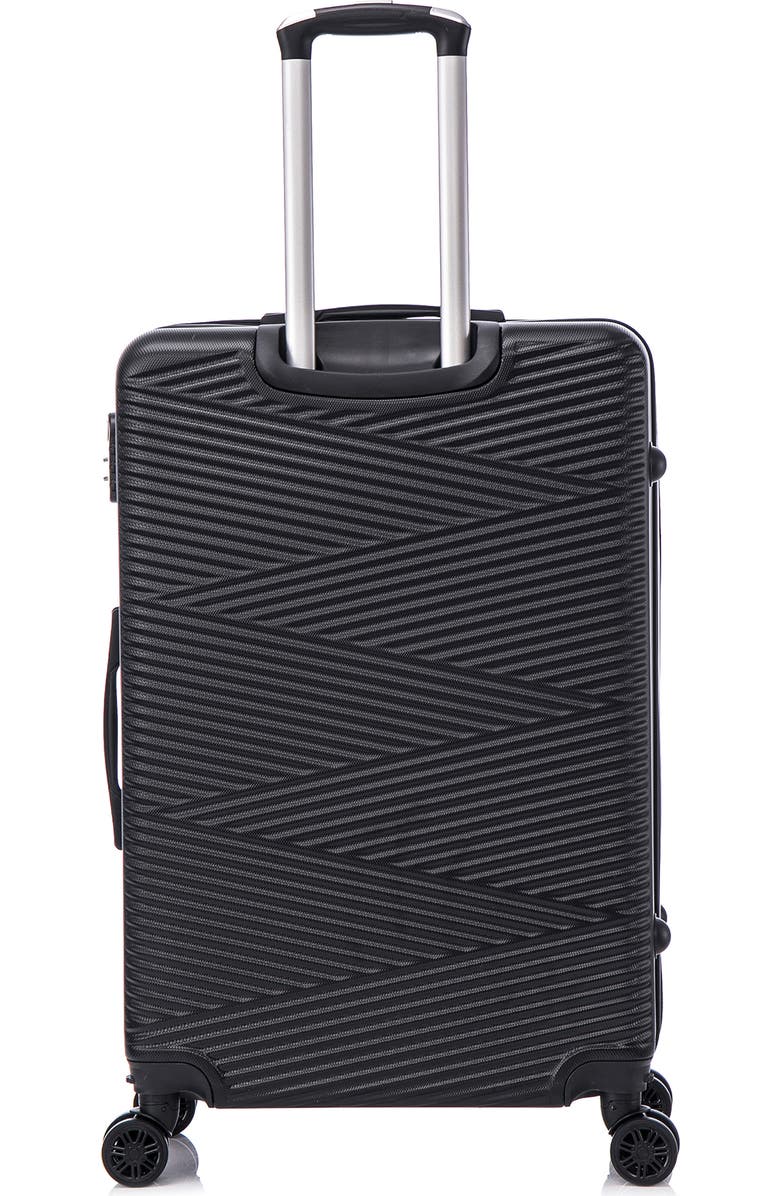 TUCCI Avenza Hardshell 3-Piece Spinner Luggage Set, Alternate, color, Black