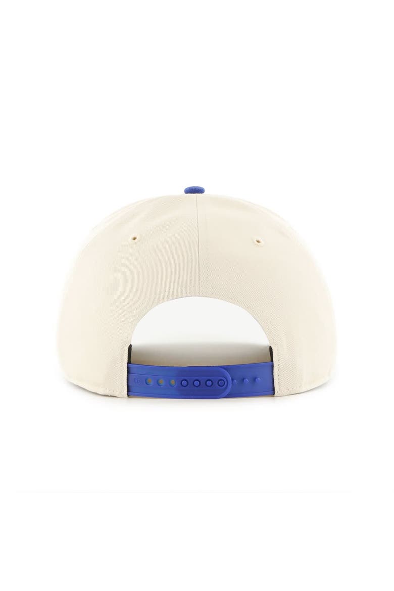 Men's '47 Cream/Blue Tampa Bay Lightning Logo Hitch Adjustable Hat, Alternate, color, Cream