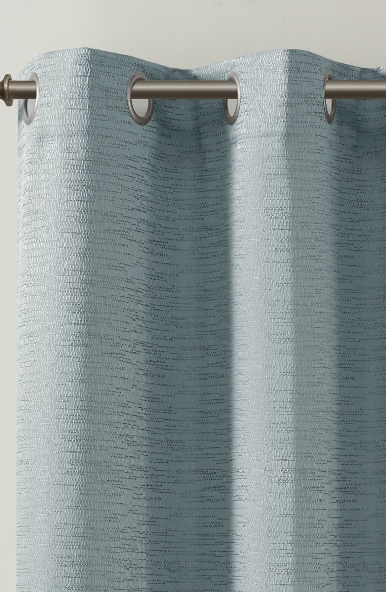 BEAUTYREST Rocky Solid Textured Jacquard Total Blackout Magnetic Closure Panel Pair, Alternate, color, 