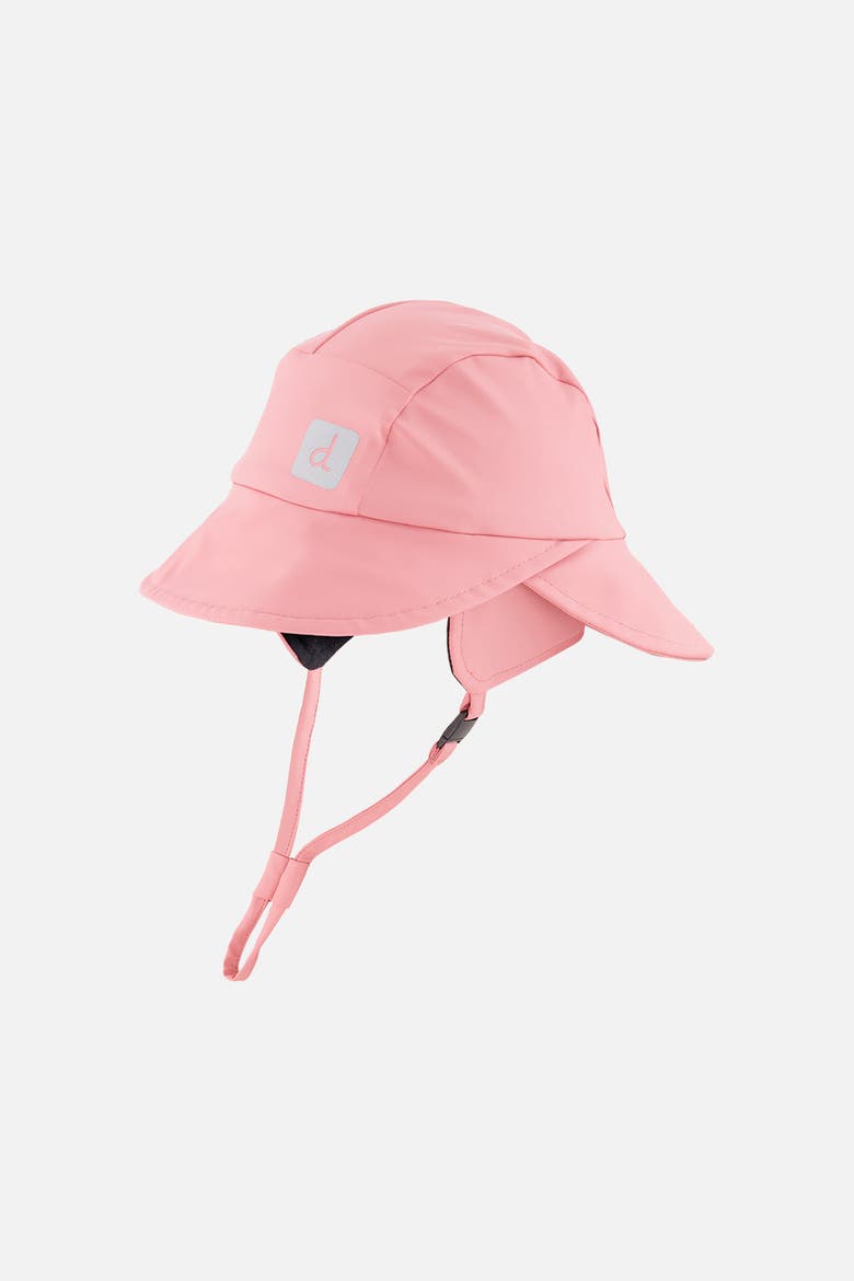Waterproof Wide Brim Adjustable Rain Hat, Main, color, Pink