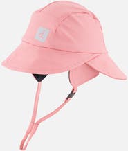Deux par Deux Waterproof Wide Brim Adjustable Rain Hat
