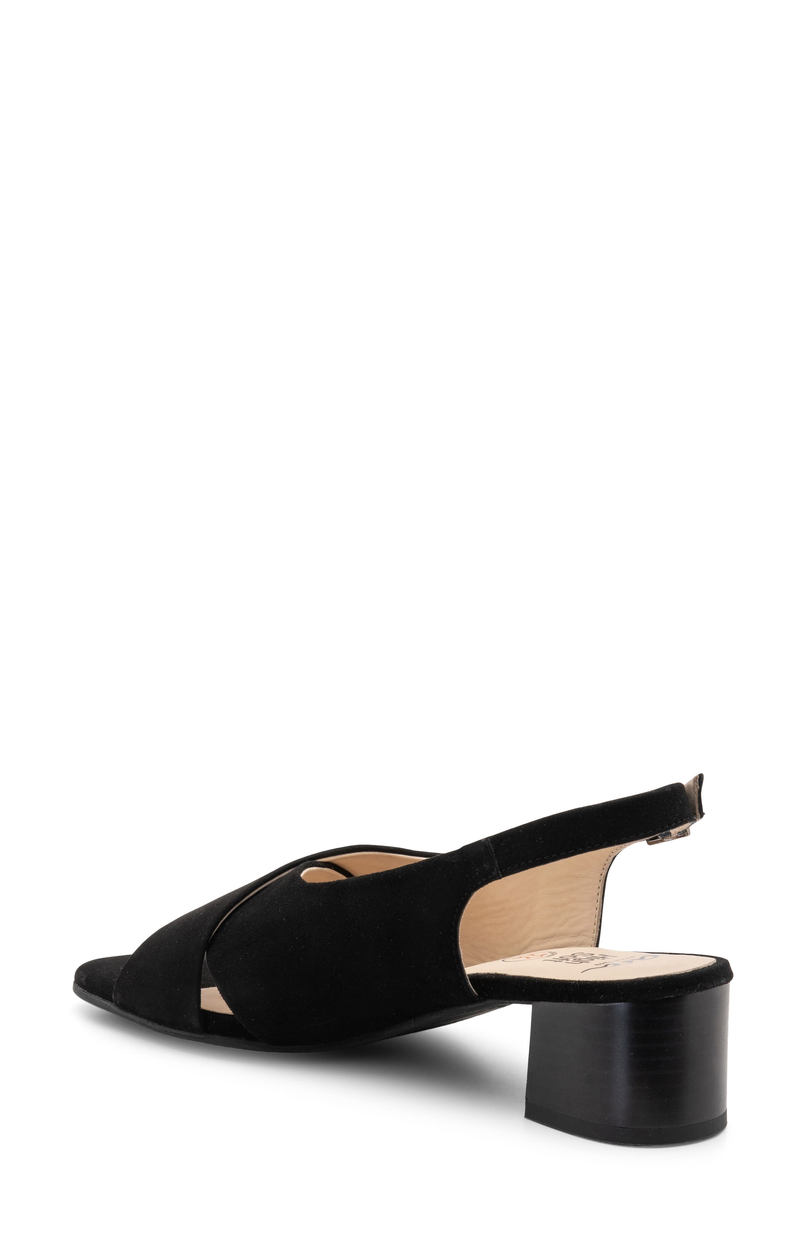 ara Petunia Slingback Sandal, Alternate, color, Black Suede