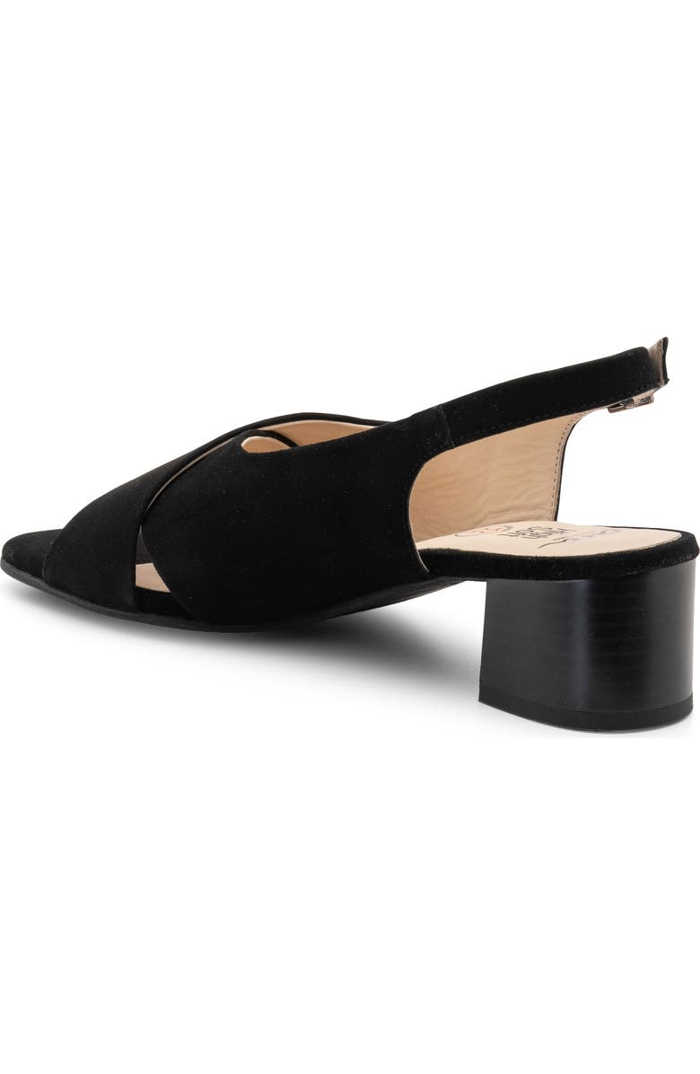 ara Petunia Slingback Sandal, Alternate, color, Black Suede