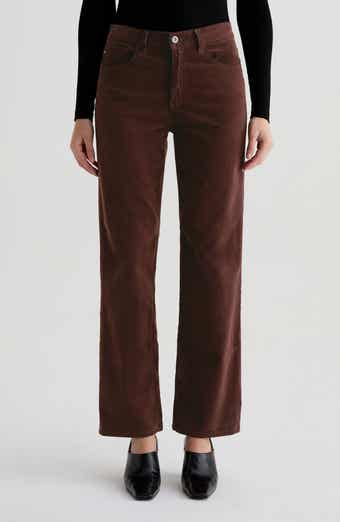 Brinley Mid Rise Straight Leg Corduroy Pants
