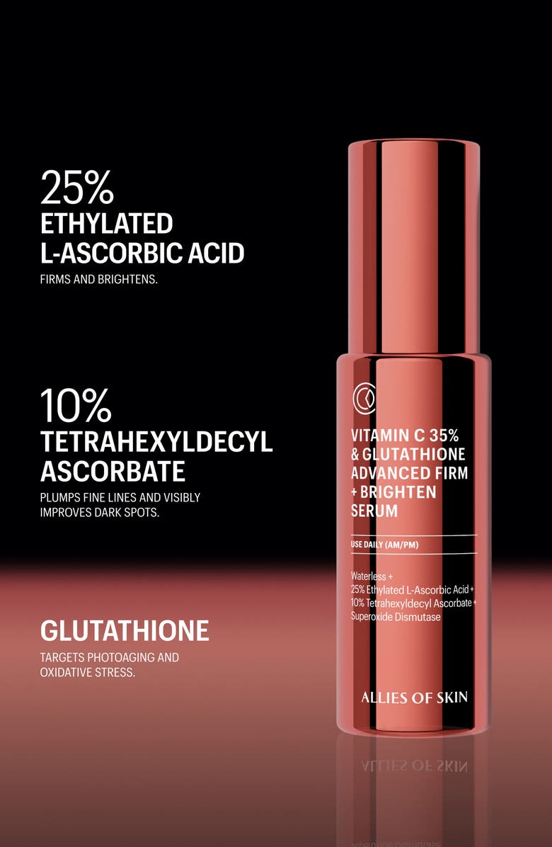 ALLIES OF SKIN Vitamin C 35% & Glutathione Advanced Firm & Brighten Serum, Alternate, color, 