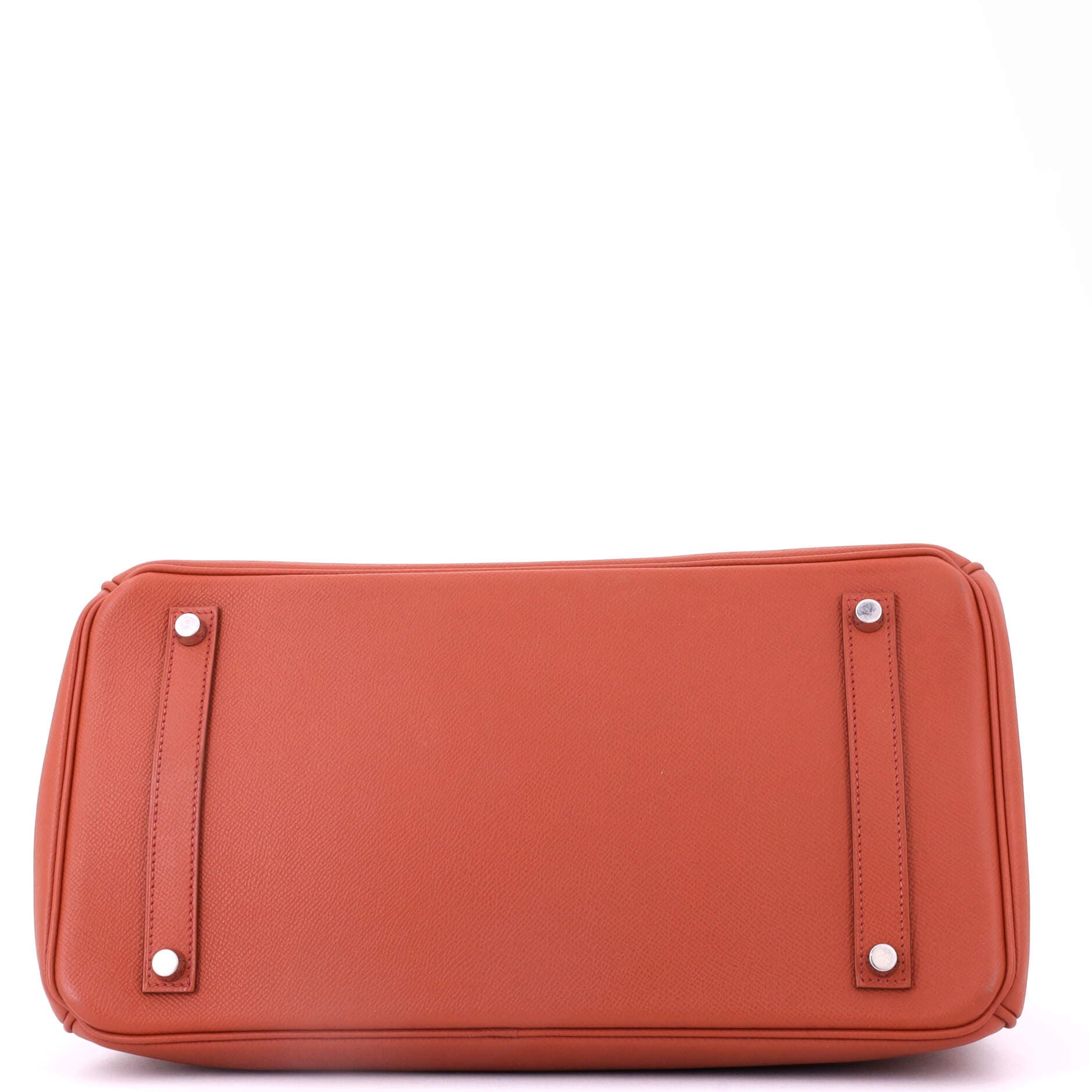 Pre-Owned Hermes Birkin Handbag Orange Epsom with Palladium Hardware 35, Alternate, color, 