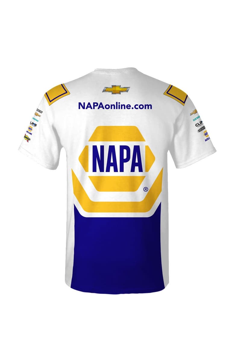HENDRICK MOTORSPORTS TEAM COLLECTION Men's Hendrick Motorsports Team Collection White Chase Elliott NAPA Uniform T-Shirt, Alternate, color, White