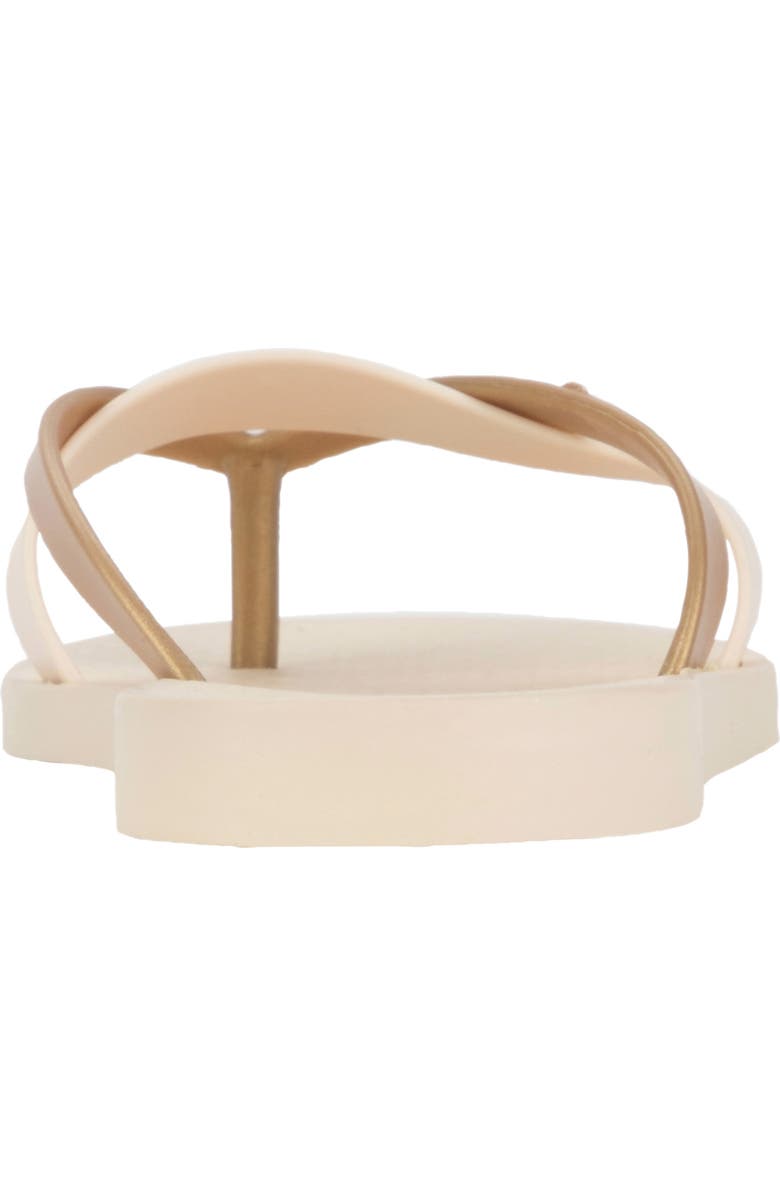 Ipanema 'Kirei Silk' Flip Flop, Alternate, color, Beige/ Gold