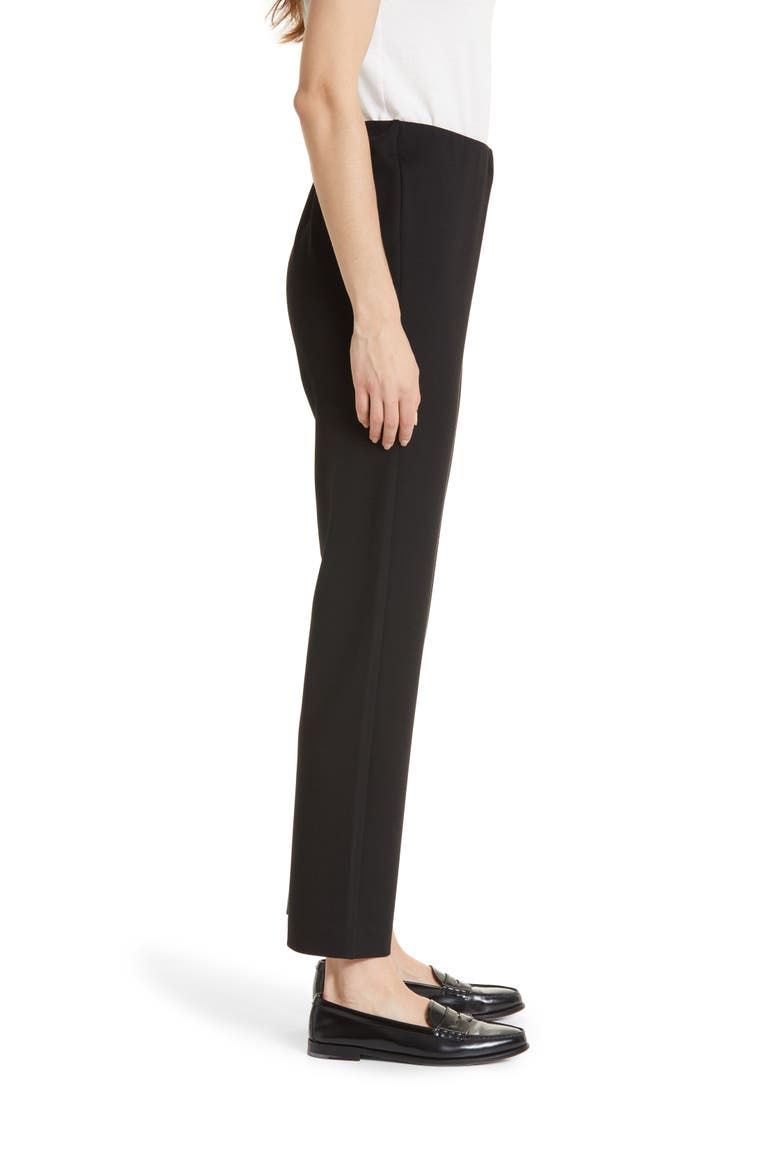 Paige Straight Leg Trousers, Alternate, color, BLACK
