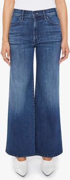 【MOTHER】hustler roller skimp high-rise wide-leg ジーンズ MOTHER The Hustler Roller Skimp High Rise Wide Leg Jeans in