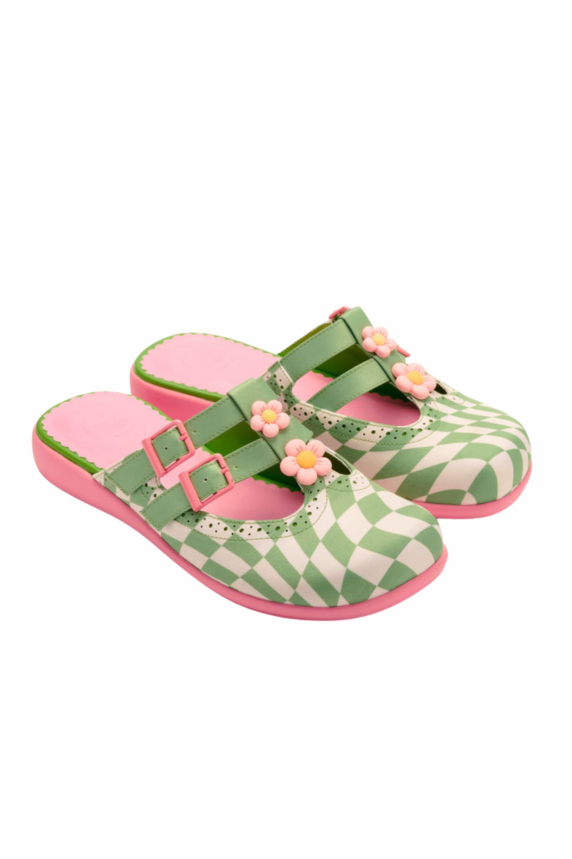 Hot Chocolate Design Shaken Squares Women's Mary Jane Clogs, Alternate, color, Shaken Squares