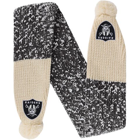 Las Vegas Raiders Confetti Scarf with Pom