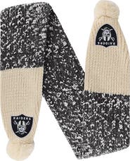FOCO Las Vegas Raiders Confetti Scarf with Pom