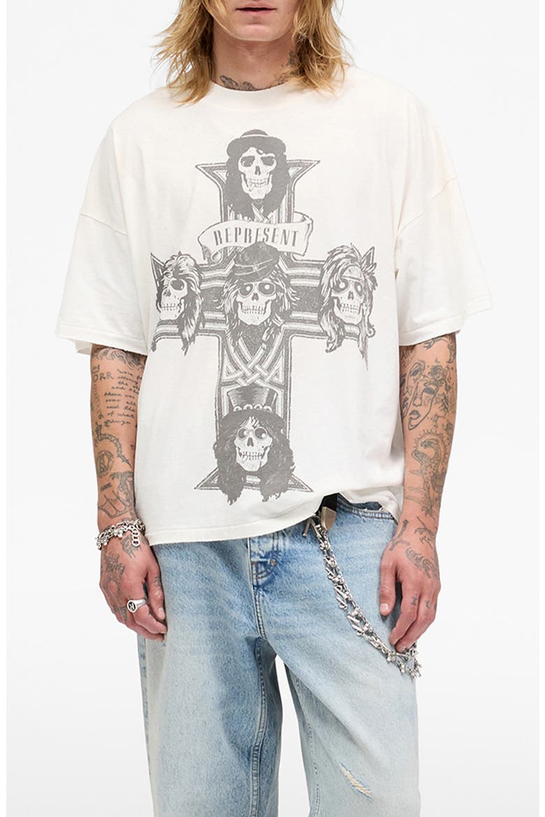 G 'n' R Cotton T-Shirt, Main, color, WASHED ECRU