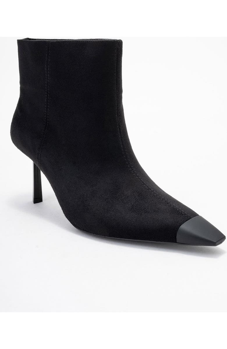 Prologue Shoes Rassel Pointed Toe Boot, Main, color, Black Suede Faux Leather