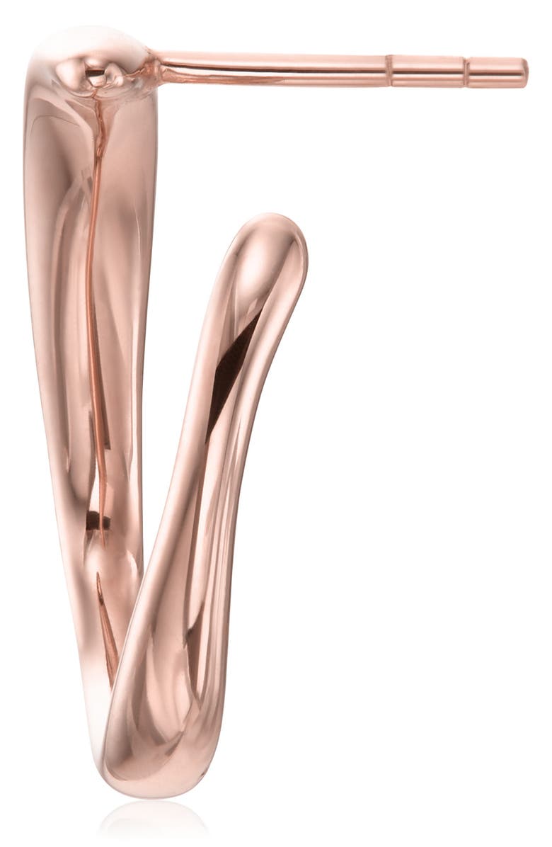 Monica Vinader Nura Reef Wrap Hoop Earrings, Alternate, color, Rose Gold