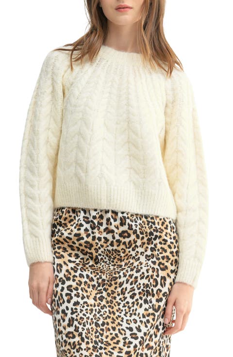 Boxy Cozy Cable Sweater
