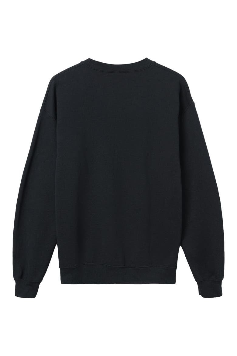 New York Jets Helmet Flea Market Crewneck Sweatshirt, Alternate, color, BLACK