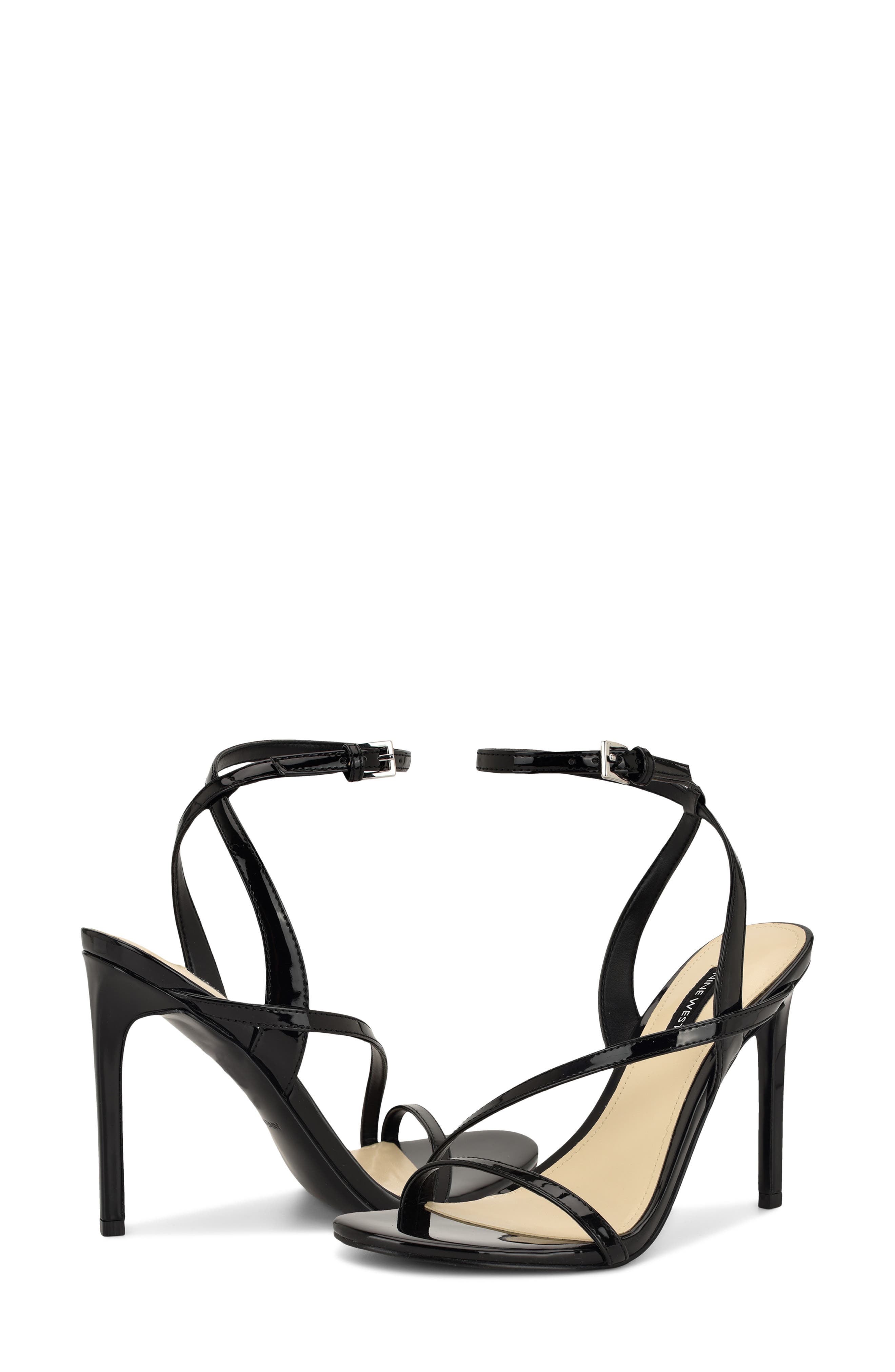 Nine West Miorla Ankle Strap Sandal, Alternate, color, Black