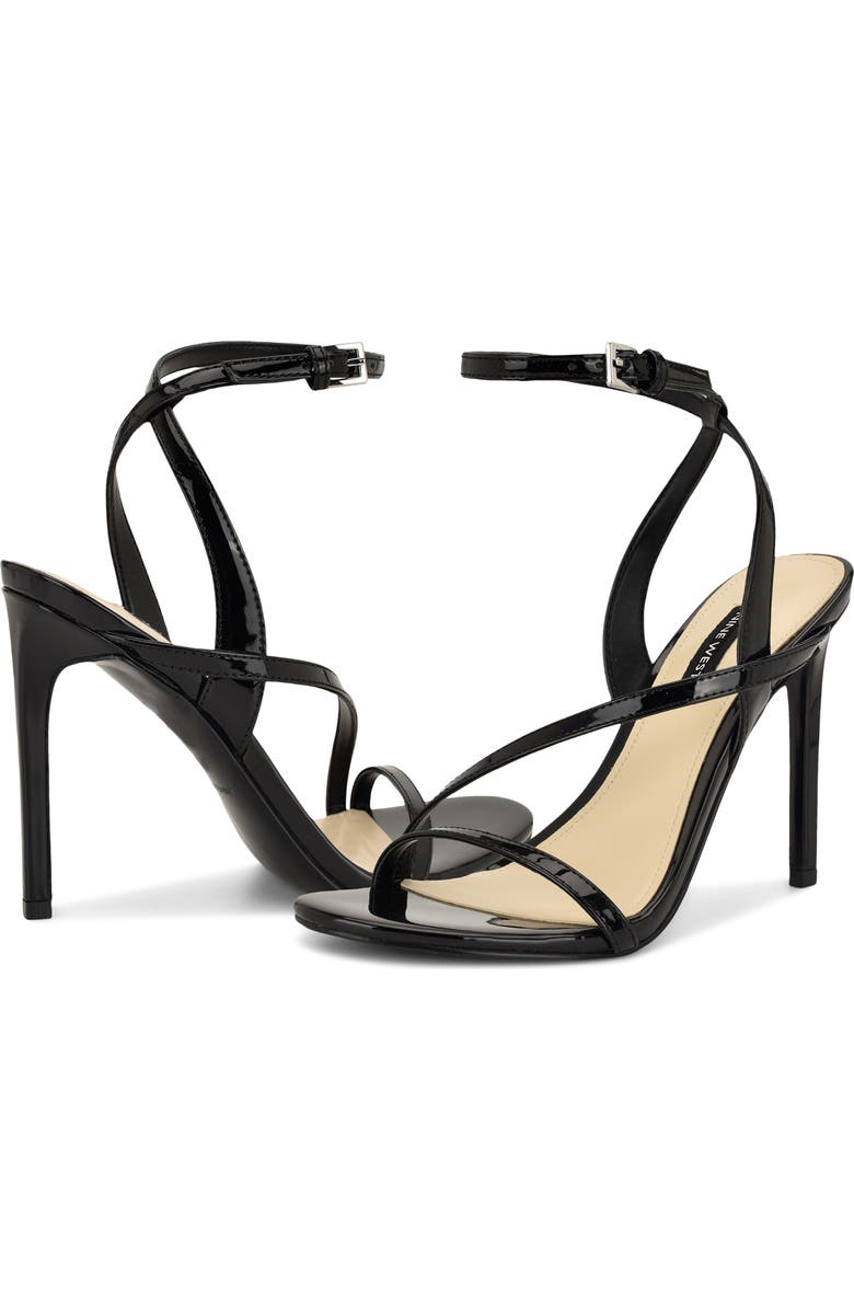 Nine West Miorla Ankle Strap Sandal, Alternate, color, Black