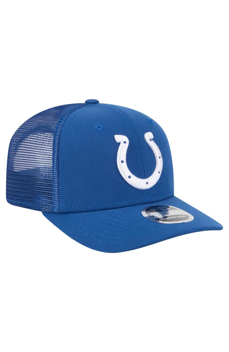 New Era Men's New Era Royal Indianapolis Colts Team Collection 9SEVENTY Stretch-Snap Adjustable Hat, Alternate, color,