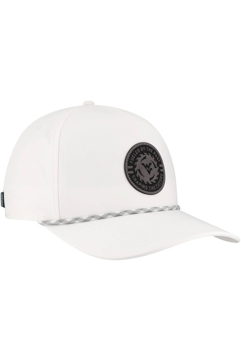 Men's Legacy Athletic  White West Virginia Mountaineers Built on Bravery Caddy Adjustable Hat, Alternate, color, White