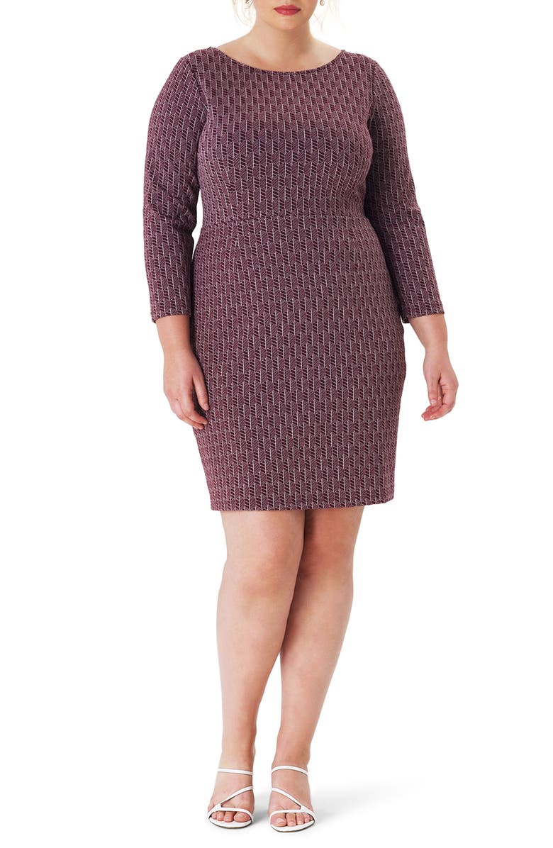 Leota Shelly Jacquard Sheath Dress, Main, color,