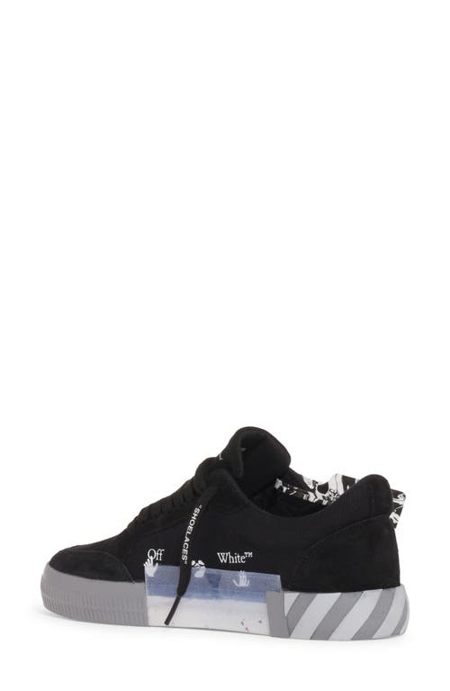 Off-white Vulcanized Low Top Sneaker In Black/turquoise