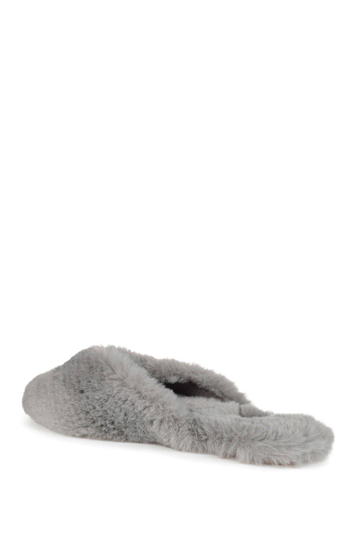 Journee Collection JOURNEE Sundown Faux Fur Slipper, Alternate, color, Grey