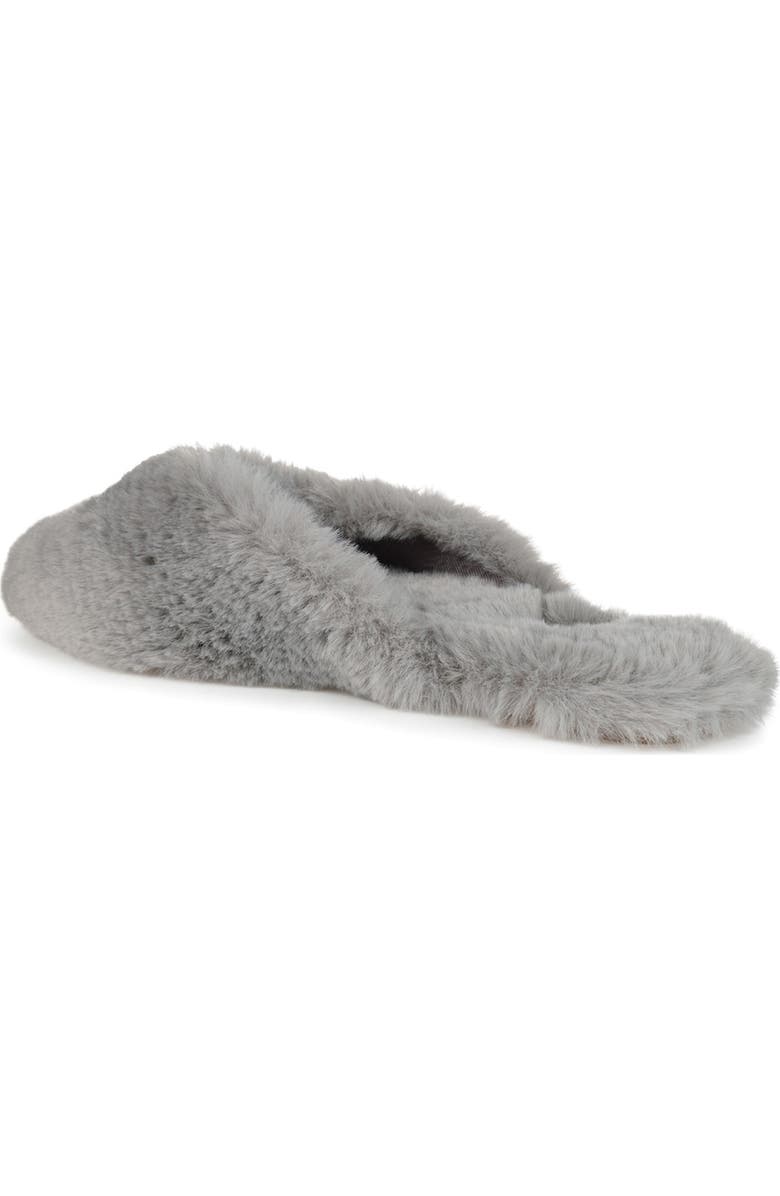 Journee Collection JOURNEE Sundown Faux Fur Slipper, Alternate, color, Grey