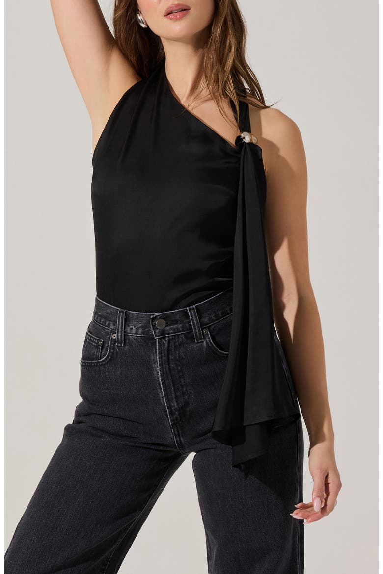 Alyx Satin Halter Top, Main, color, BLACK