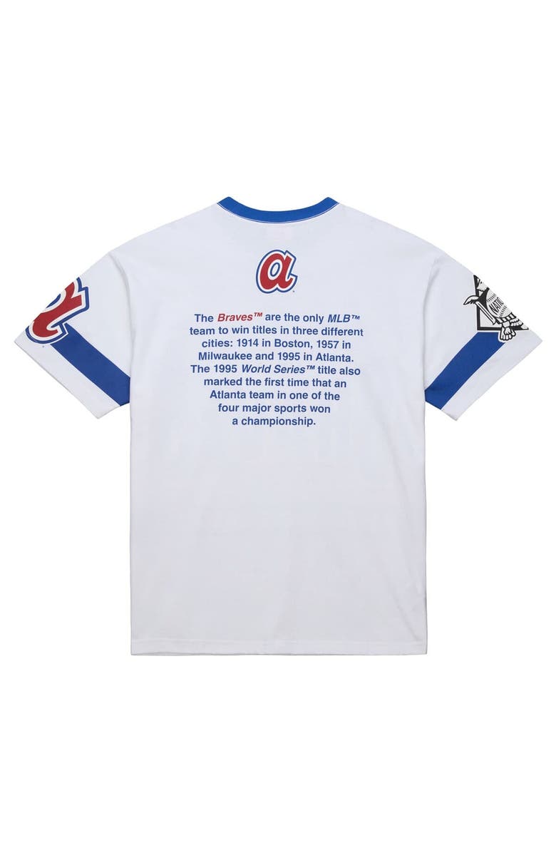 Mitchell & Ness Men's Mitchell & Ness White Atlanta Braves Cooperstown Collection Team Origins Premium T-Shirt, Alternate, color, 
