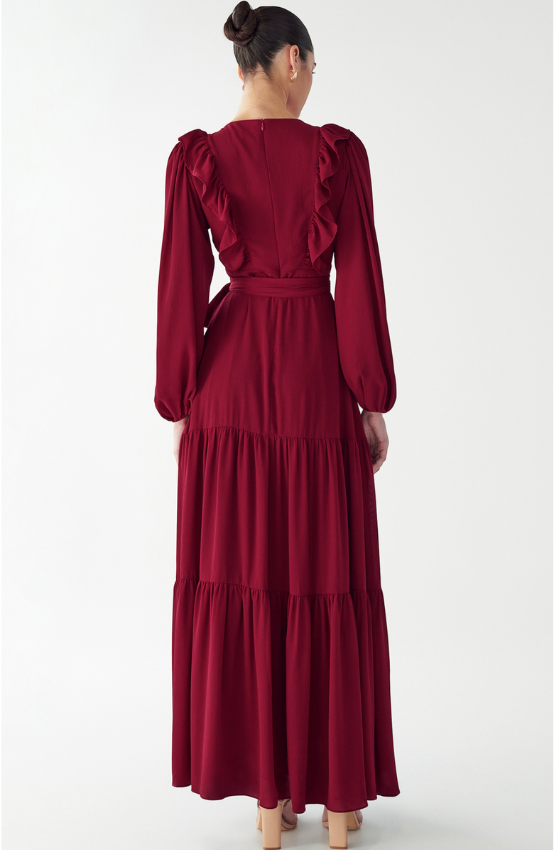 WILLA Tylah Maxi Dress, Alternate, color, Burgundy