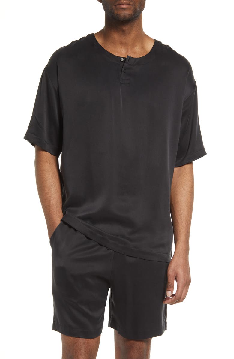 Lahgo Washable Silk Short Pajamas, Main, color, 