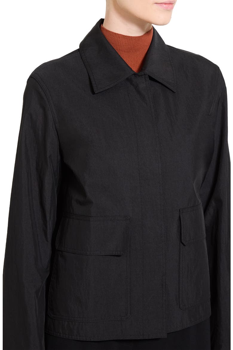 Boxy Patch Pocket Jacket, Alternate, color, BLACK