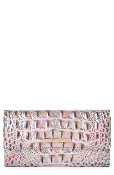 Cordelia Croc Embossed Leather Wallet