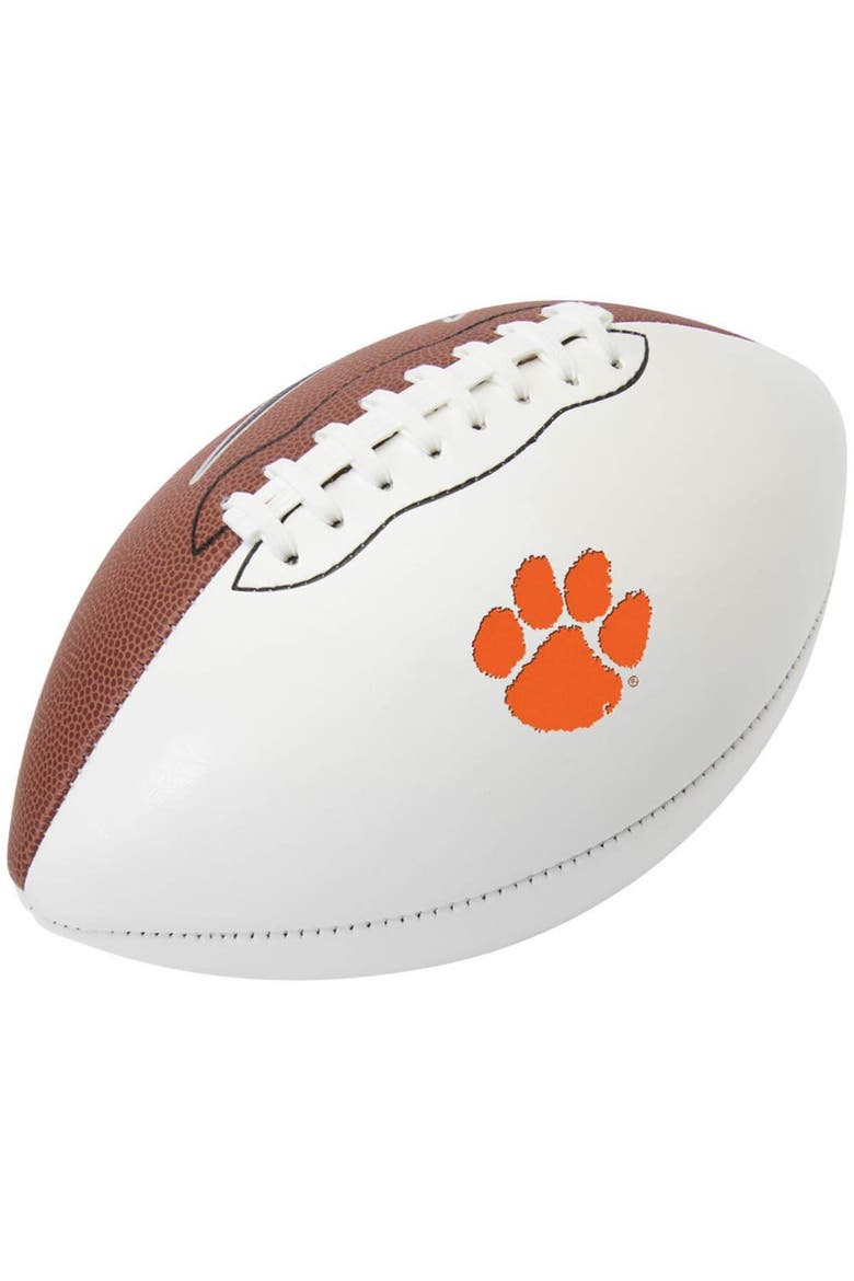 Clemson Tigers Autographic Football, Main, color, Brown