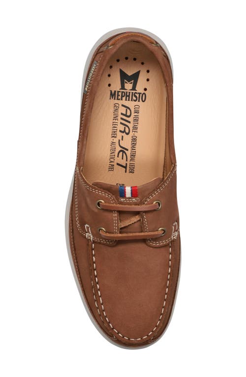 Mephisto Trevis Boat Shoe In Brown