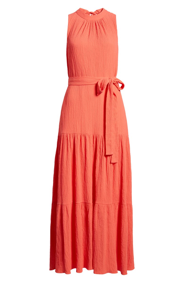 Anne Klein Tiered Sleeveless Maxi Dress, Alternate, color, 